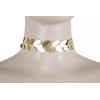 Fashion Jewelry Women Fashion Jewelry Choker Necklace Gold Faux Leather