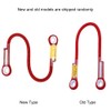 60/120/150cm Outdoor Survival Climbing Safety Rope with Ring Bearing(Red 150cm)