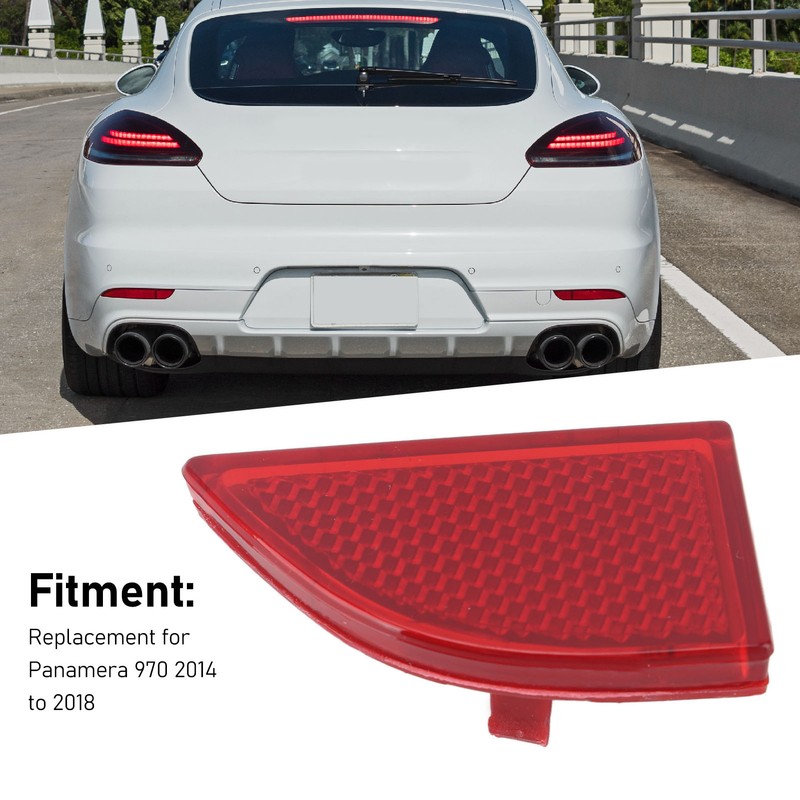 Side Rear Fog Reflector Left Right Rear Side Bumper Fog