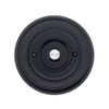 Modern Living Round Wireless Doorbell in Black Ash and Black