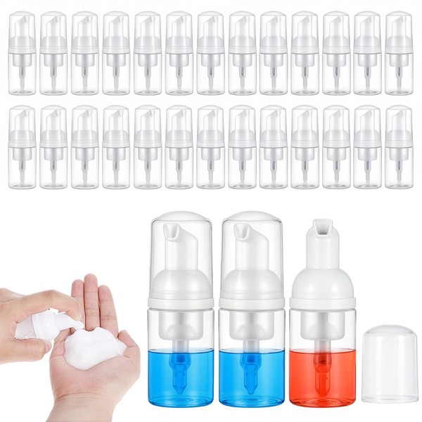 Lemecima 30 Pcs 1 Oz/30 ml Foam Pump Bottles, Clear