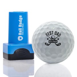 HODL 21 Ball Badge Golf Ball Stamp – Self-Inking Golf Marker, Quick-Dry & Waterproof – No Leaks, No Messy Refills – Durable, Reusable Golf Ball Stamper Golfing Gift & Accessory (Best Dad by Par)