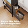 Small Narrow Side Tables for Small Spaces, Oppro Narrow Skinny