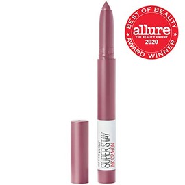 Maybelline Super Stay Ink Lápiz labial de crayón de punta de precisión mate con sacapuntas integrado, larga duración hasta 8 horas, se mantiene excepc