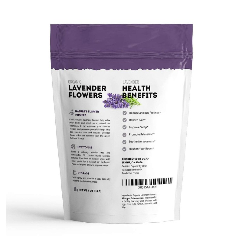 Kate Naturals Dried Lavender Flowers for Tea, Syrup, Lemonade, Soap