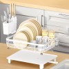 AIDERLY Large Dish Drying Rack Kitchen Shelf w/ Drainage Knife