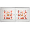 Flames Stencil, 4.5 x 4.5 inch - Fire Flame Smoke