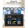 Weather Station Wireless Indoor Outdoor Thermometer, Large Display with Remote