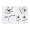 4 x 'Daisy' Temporary Tattoos - Water Resistant, Skin-Safe, Non-Toxic