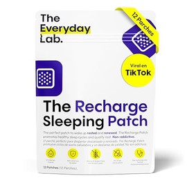 The Everyday Lab The Recharge Sleeping Patch | Parches Transdermicos para Dormir con Melatonina | Sobre con 12 Parches | Lavanda y Pasiflora | Hasta 8