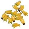 Uniquer 20Pcs Yellow Banana Micro Model Charms,Resin Imitation Food Lovely