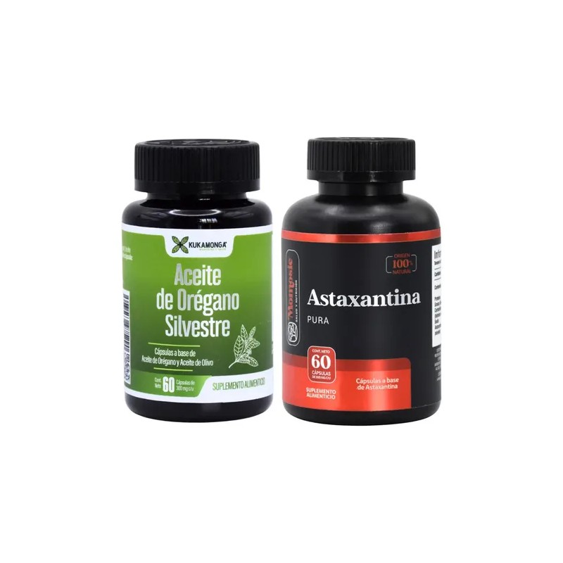 Aceite De Orégano Astaxantina Kit Antioxidante Avanzado