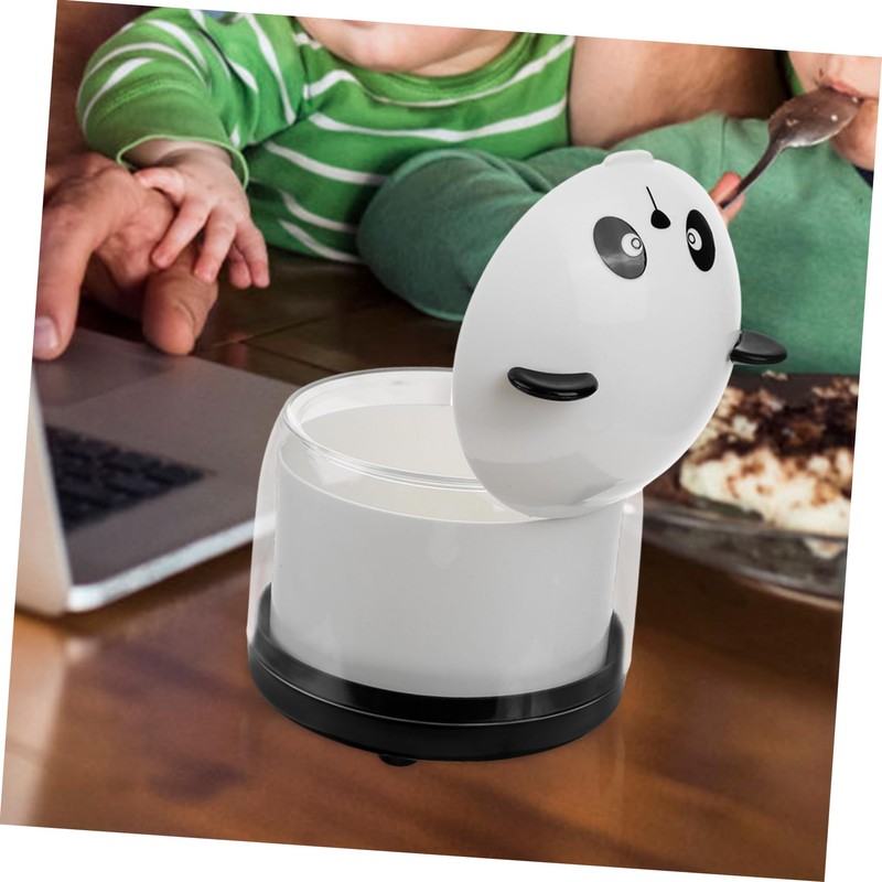 iplusmile Mini Panda Wastebasket Desktop Trash Can for Office and