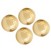 4Pcs Portable High Quality Double Layer Gold Plating Golf Ball