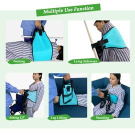 VobeNit Heavy Duty Patient Transfer Sling, Lift Assist Gait Belt with Padded Handles, Safety Transfer Belt for Elderly, Disabled, Patient