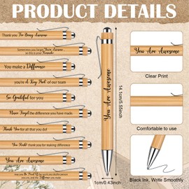 10 Set Employee Appreciation Gifts Thank You Gifts for Colleagues Inspirational Notebook with Motivational Ballpoint Pen Mini Spiral Notepads Inspirational Christmas Gift for Employee Coworker Teacher