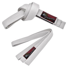 Athletics Gear AG Martial Arts Karate Belt, 100% Cotton with Multiple Stitching Belts for BJJ, Judo, Taekwondo and Karate (White, 260cm)