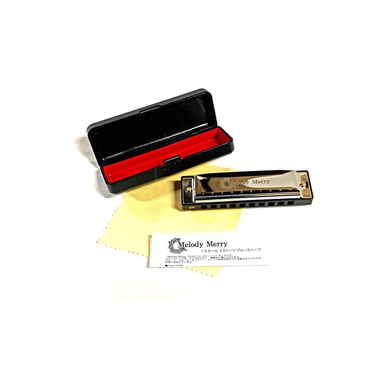 Melody Merry Harmonica Blues Harp MH-100 10 Holes Harmonica Blues