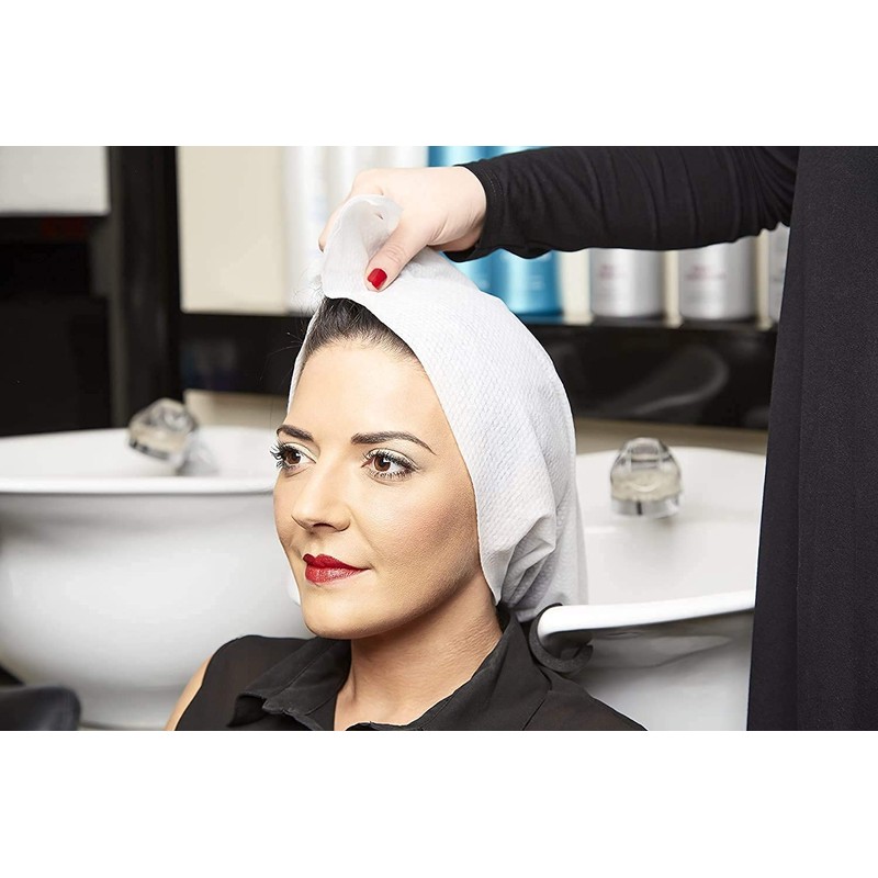 Enki Luxury Disposable Hair & Beauty Towel (White) 56gsm, 40cm