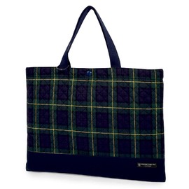 COLORFUL CANDY STYLE NK301100 Lesson Bag, Shoe Case, Set of 2, Lesson Bag, Shoe Case, Preparation for School Admission, Stylish, Common Tartan, Dark Green