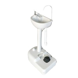 COOBL Portable Foot Operated Outdoor Hand Washing Sink Station with 5 Gallon Water Tank – Towel Holder & Soap Dispenser & Faucet for RV, Travel, Worksite