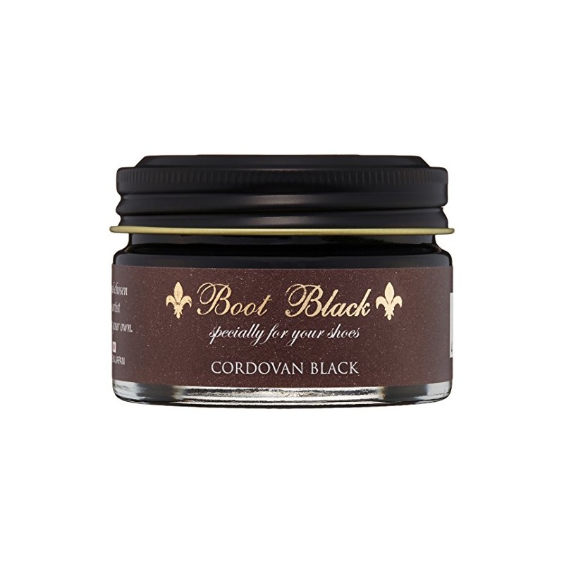 Boot Black CORDOVAN CREAM BB Cordovan, Black