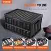 VEVOR 45L Collapsible Storage Bins with Lids 3 Packs, Stackable