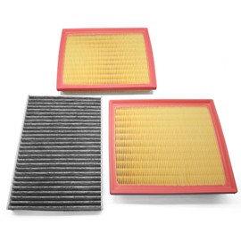 Upgraded Air Filter & Cabin Air Filter Kit Fit for Toyota Tundra 2022 2023 2024 Sequoia 2023 2024 Replace 17801-F4010 87139-0C010 CA12963 WA11653