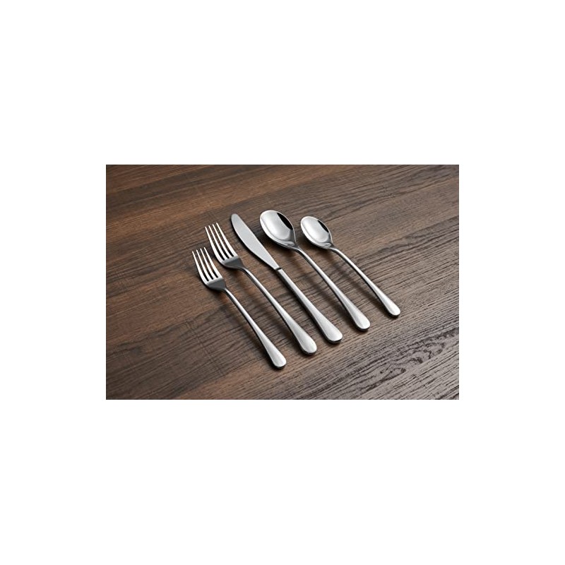 Cambridge Silversmiths Xyla Satin 20-Piece Flatware Set, Service for 4