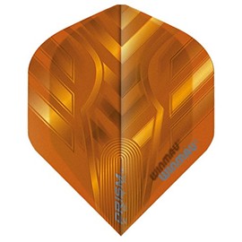 Winmau Prism Zeta Orange Extra Thick Dart Flight - 1 Set Per Pack (3 Flights)