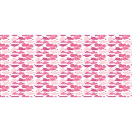 Ambesonne Vintage Valentine Pencil Pen Holder, Hand Drawn Irregular Hearts in Pink Color Palette, Printed Ceramic Pencil Pen Holder for Desk Office Accessory, Pink and Rose