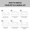 AVIMO Pet Burial Bag for Dogs, Cats, Small Pets Under