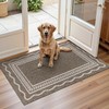 Ileading Indoor Door Mat 2x3ft, Absorbent Dog Muddy Paws Mats,