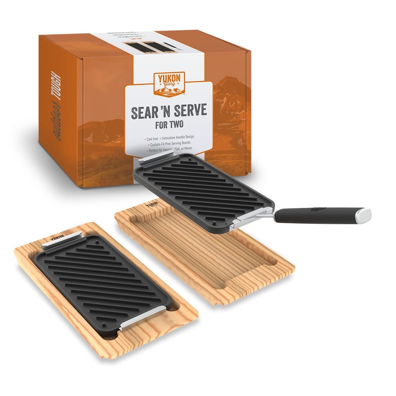 Yukon Glory™ SEAR 'N SERVE Set (BBQ Cast Iron Grill