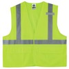 Ergodyne GloWear 8225HL ANSI High Visibility Lime Solid Reflective Safety