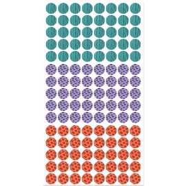 Pack of 120 Iron-On Clothes Tags with Symbols to Distinguish the Clothes of the Whole Family 3 Different Designs with 40 Labels Each Size 1cm Colour