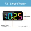 Welgo 7.5 Inches Big Number Alarm Clock for Seniors &
