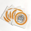 Feng Shui 5pcs White Umbrella Goddess Window Sticker Amulet Car