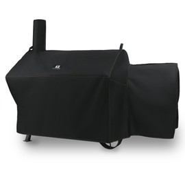 SUPJOYES Grill Cover for Oklahoma Joe's Longhorn Offset Smoker Grill, Durable & Waterproof Oklahoma Joe Smoker Accessories