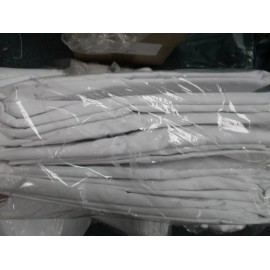 ELITE HOME GOODS 2 white full X LONG FITTED bed sheets 54 x 80 x 12 percale deep pocket hotel NEW