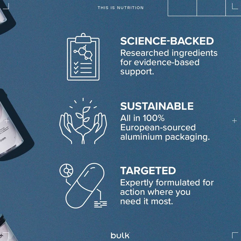 Bulk Bone Health Supplement Capsules, Calcium, Vitamin K, Vitamin D,