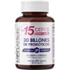 Probióticos 120 Billones y 11 Cepas e Inulina de Agave | Suplemento Alimenticio con Probióticos y Prebióticos con Aloe Vera y L. Rhamnosus |Cont. 90 caps, MegaBiotic