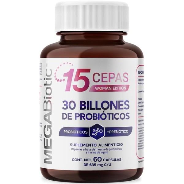 Probióticos 120 Billones y 11 Cepas e Inulina de Agave