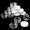 Healeved 24pcs Refillable Face Cream Jars Cosmetic Containers Seal Lids