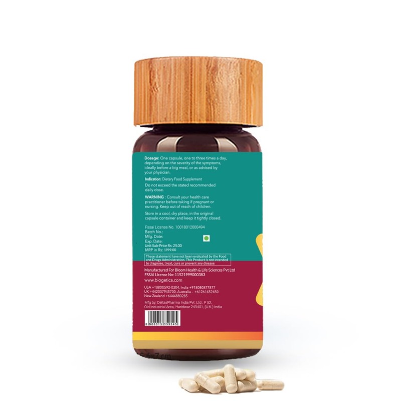 Biogetica Cronisol D 100% Vegan Non-GMO - 80 Capsules