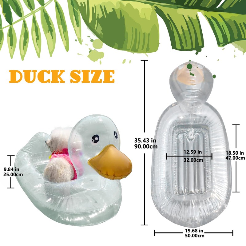 Dog Pool Float, Funny 6-in-1 Inflatable Dog Floats for Pool,