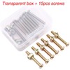 15 Sets Furniture Bolt Nut Set M6 Hex Socket Cap