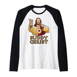 Kevin Smith View Askewniverse Buddy Christ Got Golden Wow Raglan Baseball Tee