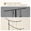LAMU Jewelry Holder,Height Adjustable Jewelry Stands,Necklace Tree Anti Entanglement,Jewelry Organizer
