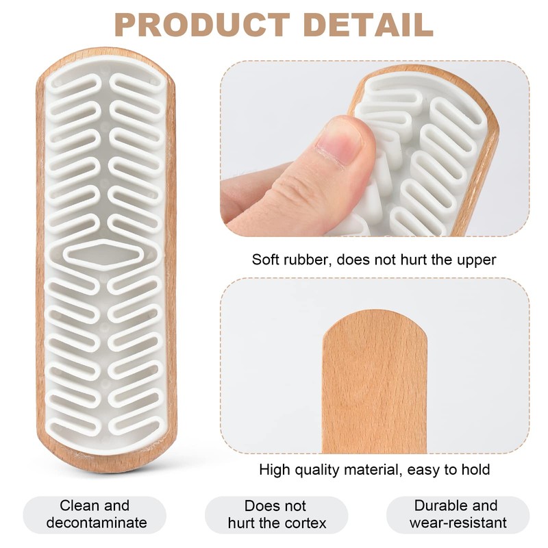 flintronic Flintronic 4 PCS Suede & Nubuck Brushes 4-Sided Shoe